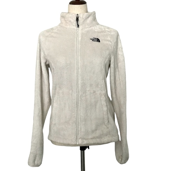 The North Face Tops - The North Face Fleece Jacket Zipper Pockets Full Zip Cream Color Size Small